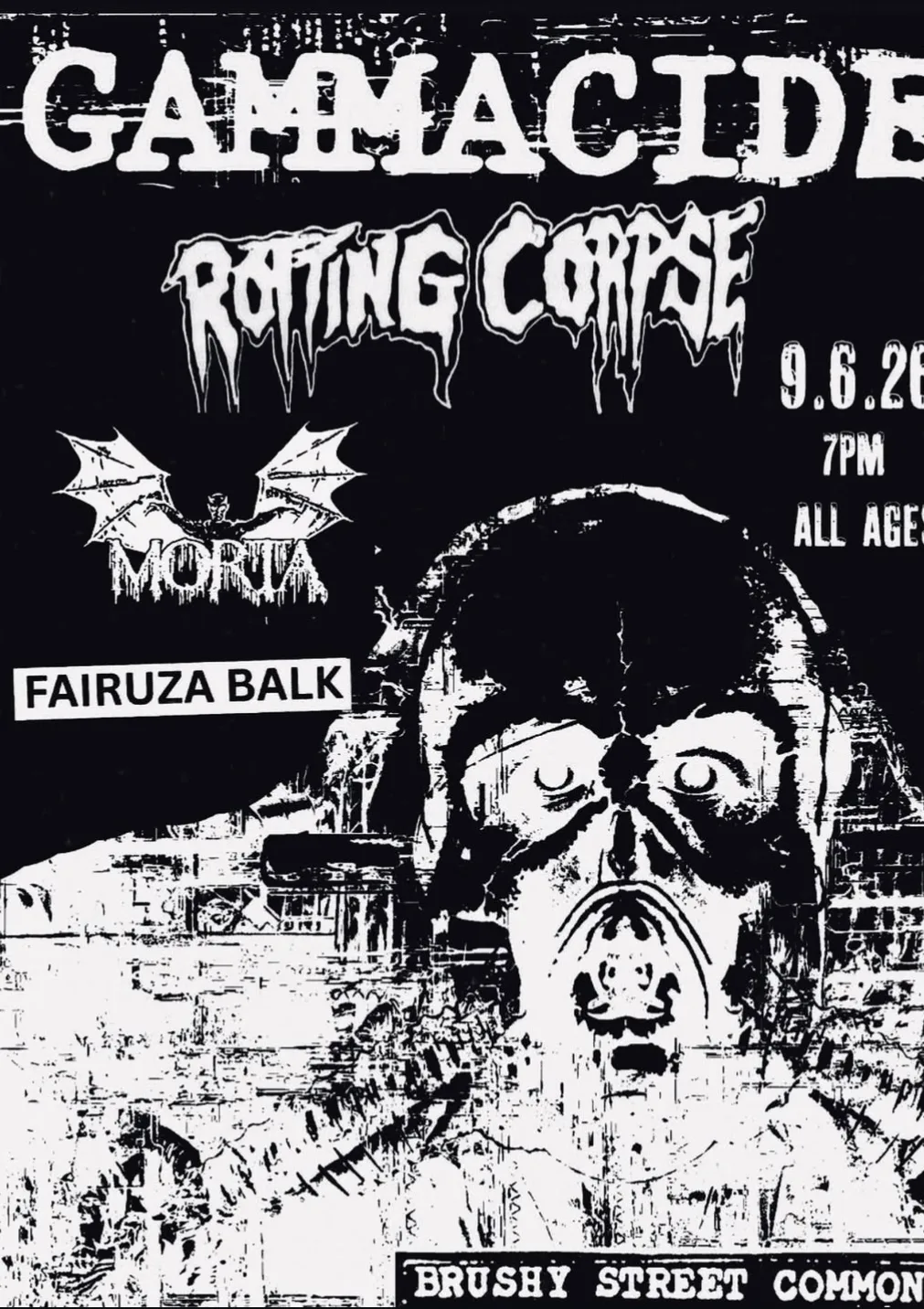 Rotting Flesh, Gammacide, ​Morta, Fairuza Balk
