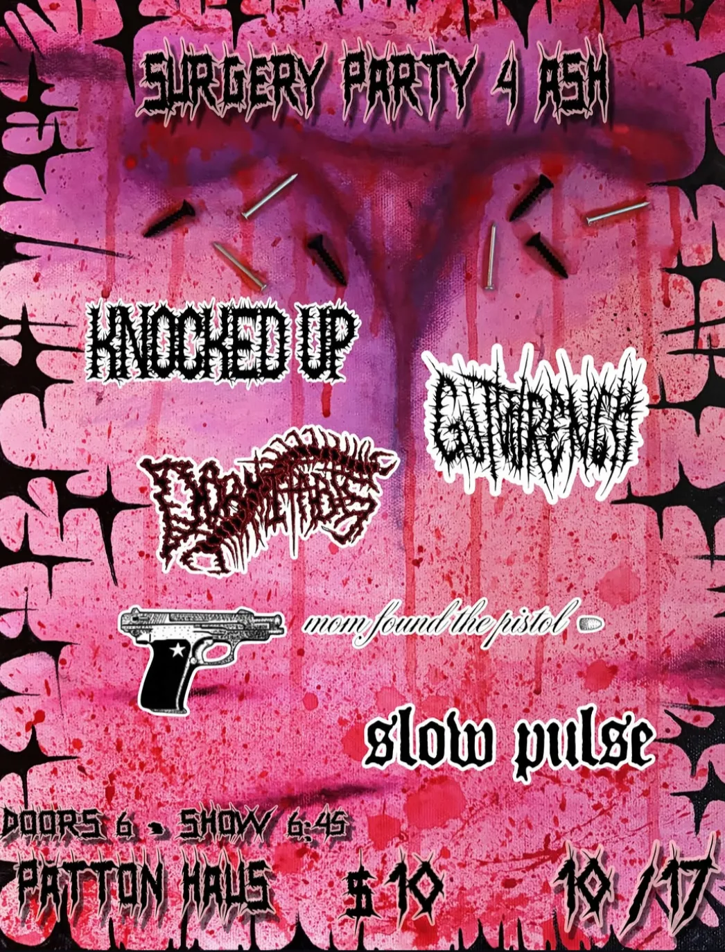 Knocked Up, Gutwrench, Dormitabis, mom found the pistol, slow pulse