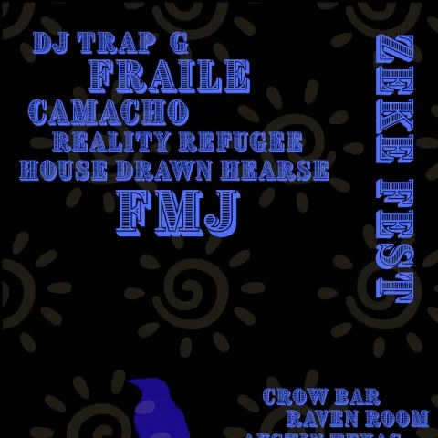 Flyer for Zeke Fest at The Raven Room on October 3, 2026