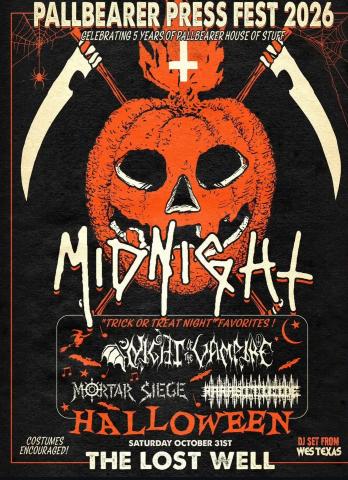 Pallbearer Press Fest Halloween 2026 flyer