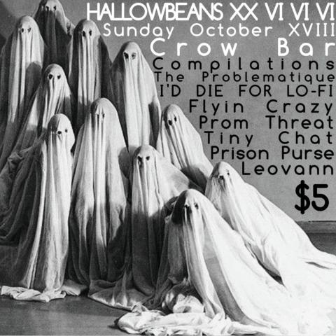 Flyer for Hallowbeans XX VI VI VI at The Raven Room on October 18, 2026
