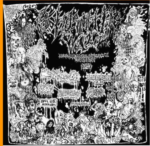 Flyer for Little Bitty Tour 2026 with Ratgod, Homegrown and Obligatory Jock Slaughter
